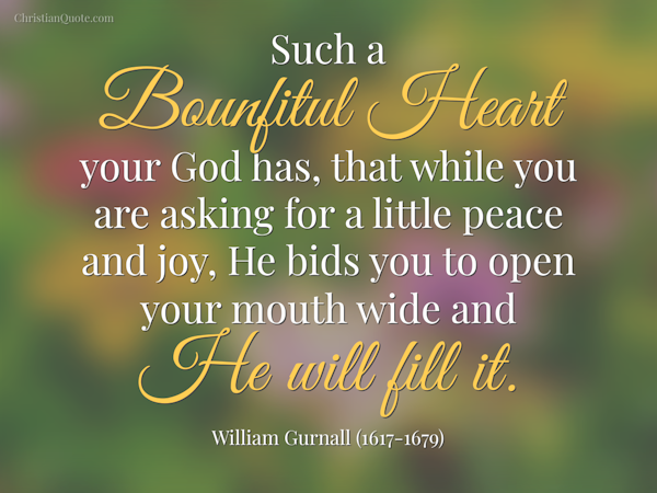 Bountiful Heart of God