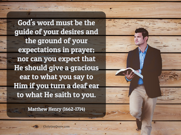 God’s Word Guides Prayer