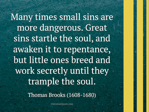 It’s the Little Sins